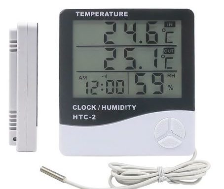 Цифровой уличный гигрометр-термометр HTC-2