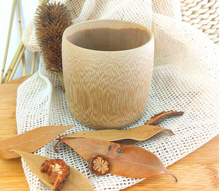 Деревянные чайные чашки без рисунка